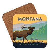 Montana Elk Big Sky Country Coaster