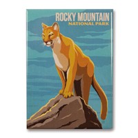 Rocky Mountain Cougar Magnet