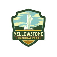 Yellowstone Old Faithful Emblem Magnet