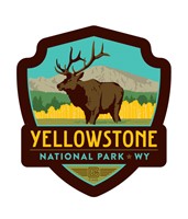 Yellowstone Elk Emblem Magnet