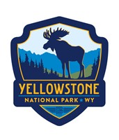 Yellowstone Moose Emblem Magnet