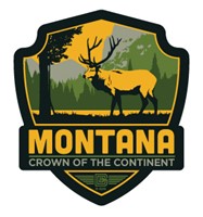MT Elk Emblem Magnet