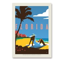 FL Beach Girl Vert Sticker