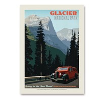 Glacier Sun Road Vert Sticker