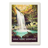 Great Smoky Grotto Falls Vert Sticker