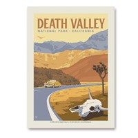 Death Valley Cow Skull Vertical Sticker