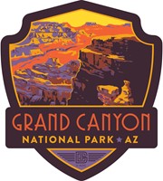 Grand Canyon Landscape Emblem Sticker