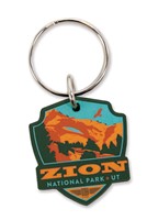 Zion Emblem Wooden Key Ring