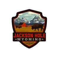 Jackson Hole, WY Emblem Sticker