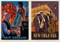 New Orleans Jzz/New Orleans Frnch Qrtr Dbl Magnet