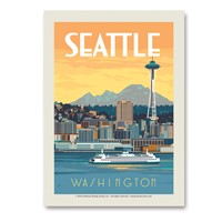 WA, Seattle Ferry Vert Sticker