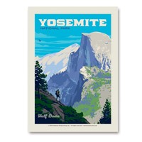 Yosemite Half Dome Vista Vert Sticker