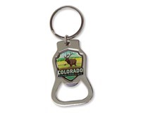 Elk CO Bottle Opener Key Ring