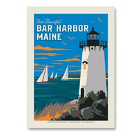 Visit Beautiful Bar Harbor Vert Sticker