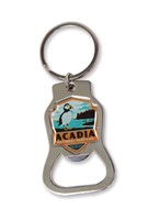 Acadia NP Emblem Bottle Opener Key Ring