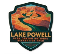 AZ/UT Lake Powell Emblem Wooden Magnet