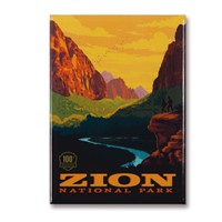 Zion 100th Anniversary Vertical Magnet