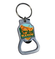 Zion Emblem Bottle Opener Key Ring