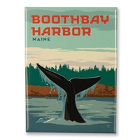 ME Boothbay Harbor Whale Tail Magnet