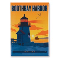 ME Boothbay Harbor Lighthouse Magnet