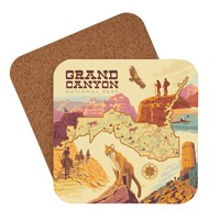 Grand Canyon Illustrated Map Coaster