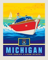 MI State Pride 8" x10" Print