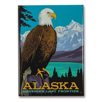 AK Perched Eagle Magnet