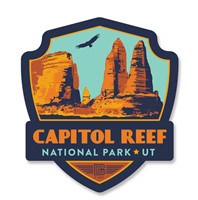Capitol Reef Emblem Wooden Magnet