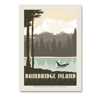 WA Bainbridge Island Outdoors Vert Sticker