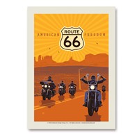 Route 66 American Freedom Vert Sticker