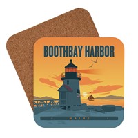 ME Boothbay Harbor Lighthouse Coaster