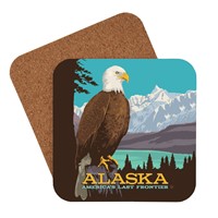 AK Perched Eagle Coaster