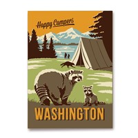 WA Happy Campers Magnet