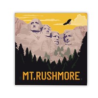 Mt. Rushmore Square Magnet