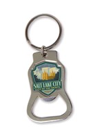 UT Salt Lake City Emblem Bottle Opener Key Ring