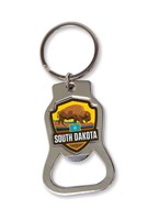 SD Bison Emblem Bottle Opener Key Ring