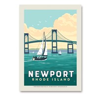 RI Newport Bridge Vert Sticker