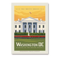Washington, DC White House Vert Sticker