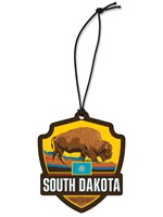 SD Bison Emblem Wooden Ornament