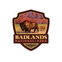 Badlands NP Living the Good Life Emblem Magnet
