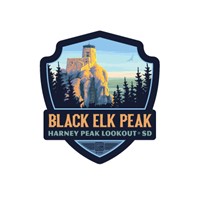 Black Elk Peak SD Emblem Magnet