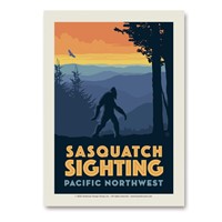 Sasquatch Sighting Pacific Northwest Vert Sticker