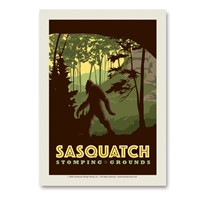 Sasquatch Stomping Grounds Vert Sticker