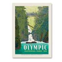 Olympic NP Sol Duc Falls Vert Sticker