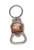 Yellowstone NP Yellowstone Falls Emblem Bottle Opener Key Ring