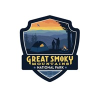Great Smoky MTN NP Back Country Camping Emblem Magnet