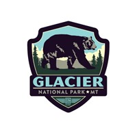 Glacier NP Bear Emblem Sticker