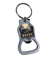 Rocky Mountains Emblem Bottle Opener Key Ring