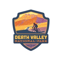 Death Valley NP Biking Emblem Sticker