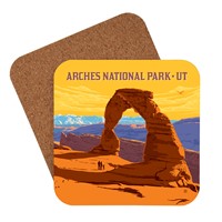 Arches NP Delicate Arch Sunset Coaster